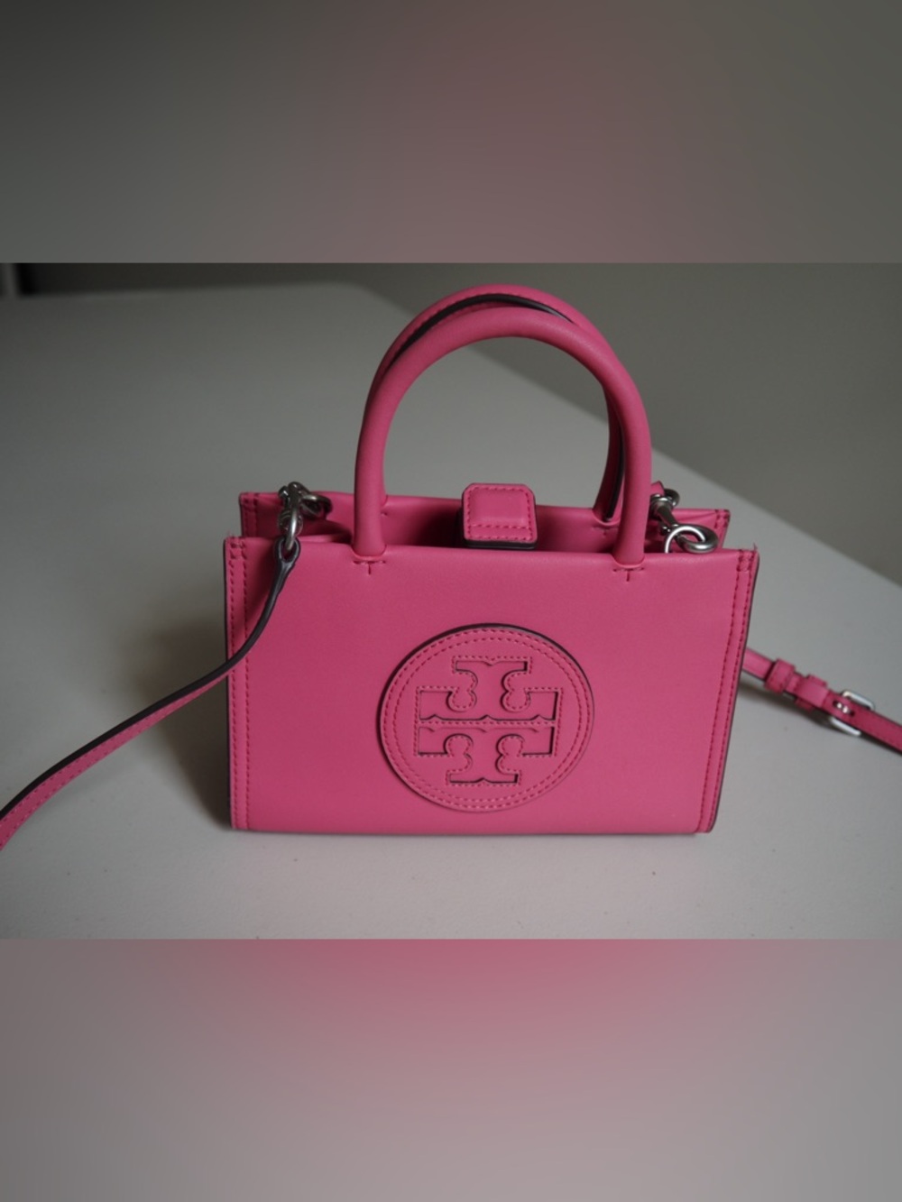 Tory Burch Eco Ella Mini Tote in Pink Love